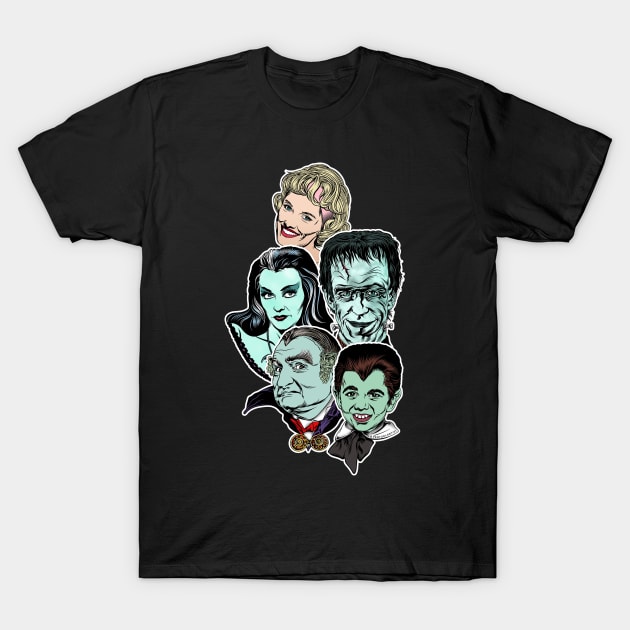 Munsters Rule! T-Shirt by pentoolarts